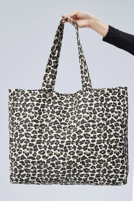 Zoozie Bags Bolso Tote de Lona Crema y Leopardo Zoozie Bags Bolso Tote de Lona Crema y Leopardo
